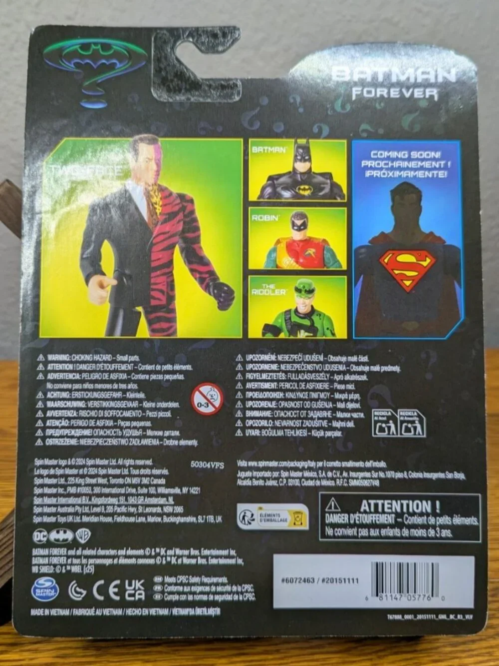 Batman Forever DC Retro Collection Figures '24 Batman Robin Riddler Two Face